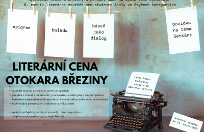 Píšeš? Zkus Literární cenu Otokara Březiny
